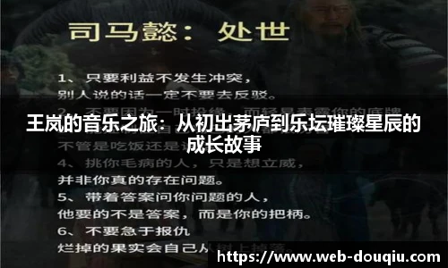 王岚的音乐之旅：从初出茅庐到乐坛璀璨星辰的成长故事